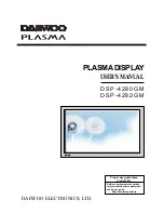 Daewoo DSP-4280GM User Manual preview