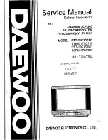 Daewoo DT-21C1 Service Manual preview