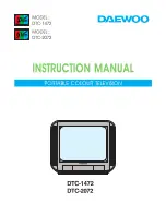 Daewoo DTC-1472 Instruction Manual preview