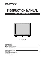 Daewoo DTC-29G4 Instruction Manual preview