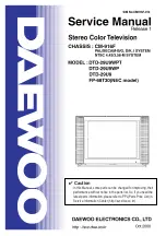 Daewoo DTD-29U9WPT Service Manual preview