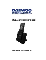 Daewoo DTD-3000 Operating Instructions Manual preview