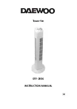 Предварительный просмотр 1 страницы Daewoo DTF-2936 Instruction Manual