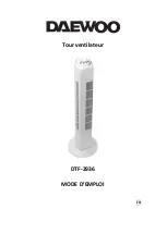 Предварительный просмотр 5 страницы Daewoo DTF-2936 Instruction Manual