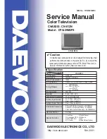 Daewoo DTH-29G1FSN Service Manual preview