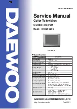 Preview for 1 page of Daewoo DTH-29M2FS Service Manual