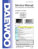 Предварительный просмотр 1 страницы Daewoo DTM-2881Z SERIES Service Manual