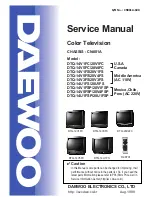 Предварительный просмотр 1 страницы Daewoo DTQ-14U1FCP Service Manual