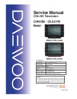 Preview for 1 page of Daewoo DTQ-21A24N Service Manual