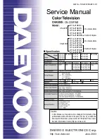 Preview for 1 page of Daewoo DTQ-21U6SC Service Manual