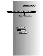 Preview for 1 page of Daewoo DTQ 25S3FC Instruction Manual