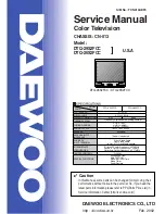 Daewoo DTQ-26S2FCC Service Manual предпросмотр