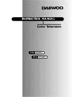 Preview for 1 page of Daewoo DTQ 27U4SC Instruction Manual