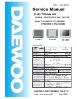 Preview for 1 page of Daewoo DTQ-27U8SCN Service Manual