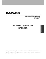 Preview for 3 page of Daewoo DTS-42SP Instruction Manual