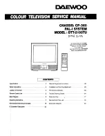 Daewoo DTT-2193TU Service Manual preview