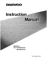 Daewoo DTU-14D3 Instruction Manual предпросмотр