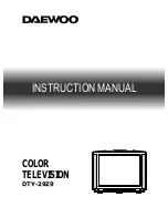 Daewoo DTY-29Z9 Instruction Manual preview