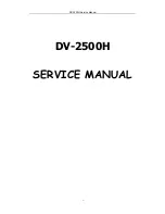 Preview for 2 page of Daewoo DV-2500H Service Manual