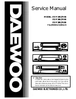 Предварительный просмотр 1 страницы Daewoo DV-F24S Service Manual