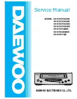 Daewoo DV-K10DY-D Service Manual preview