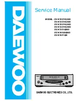 Daewoo DV-K10DY-QB Service Manual предпросмотр