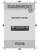 Daewoo DV-K280 Instruction Manual preview