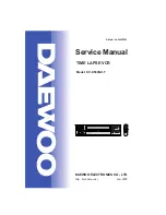 Preview for 1 page of Daewoo DV-K580NZ-T Service Manual