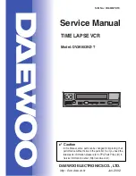 Предварительный просмотр 1 страницы Daewoo DV3K653NZ-T Service Manual