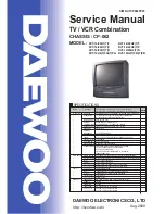 Preview for 1 page of Daewoo DVT-14/20H1(T)D Service Manual