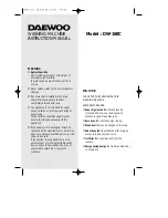 Preview for 6 page of Daewoo DW-160C Instruction Manual