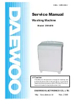 Preview for 1 page of Daewoo DW-4010 Service Manual