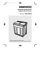 Предварительный просмотр 6 страницы Daewoo DW-444PA Instruction Manual