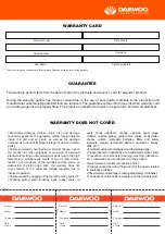 Предварительный просмотр 9 страницы Daewoo DW450 User Manual