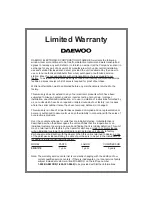 Preview for 19 page of Daewoo DWB-121R Use & Care Manual