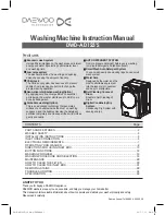 Preview for 1 page of Daewoo DWC-AD123'S Instruction Manual