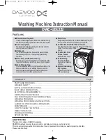 Daewoo DWC-UD1222 Instruction Manual preview