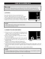 Preview for 17 page of Daewoo DWC121R1 Use & Care Manual