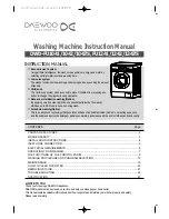 Daewoo DWD-1042 Instruction Manual preview