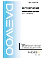 Preview for 1 page of Daewoo DWD-E6213 Service Manual