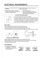 Предварительный просмотр 6 страницы Daewoo DWD-F1222 Instruction Manual