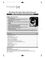 Preview for 1 page of Daewoo DWD-FD1441 Instruction Manual