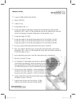 Предварительный просмотр 29 страницы Daewoo DWD-FI Series Instruction Manual