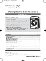 Daewoo DWD-M12CK Instruction Manual preview