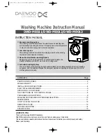 Daewoo DWD-M8013 Instruction Manual preview