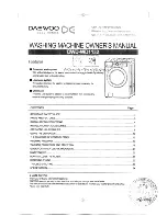 Preview for 2 page of Daewoo DWD-WD1132 Owner'S Manual