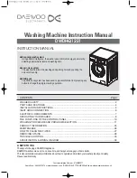 Preview for 1 page of Daewoo DWDHQ1221 Instruction Manual