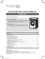 Preview for 1 page of Daewoo DWDNU1221 Instruction Manual