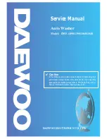 Preview for 1 page of Daewoo DWF-1098 Service Manual