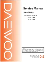 Preview for 1 page of Daewoo DWF-111W Service Manual